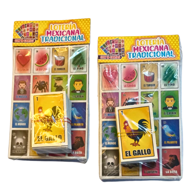 loteria tradicional mexicana con baraja