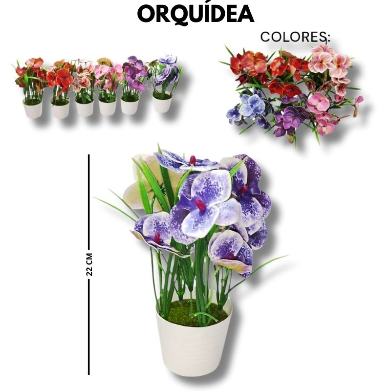 orquideas de plastico