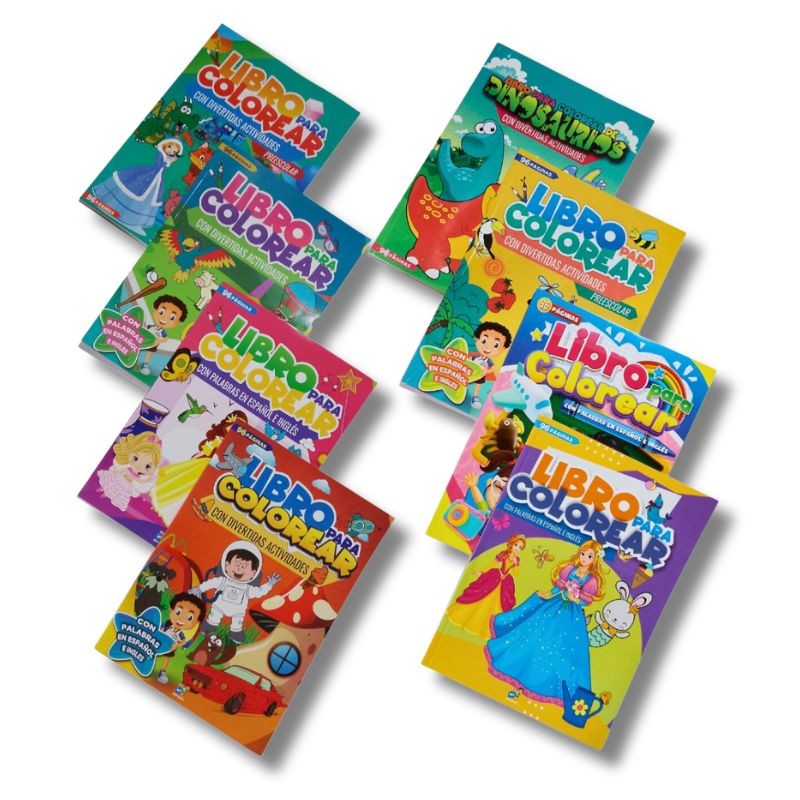 Libro de Colorear con Diseños Variados 96 Páginas