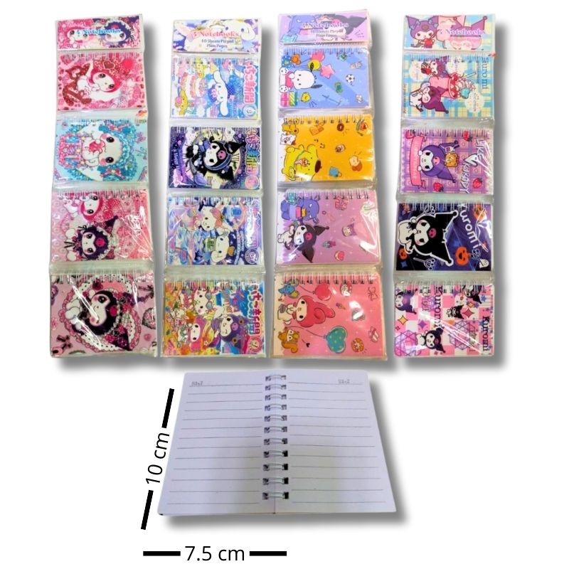 Libreta adhesiva Kuromi 4 piezas