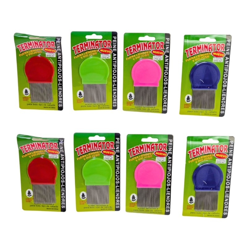 peine metal colores