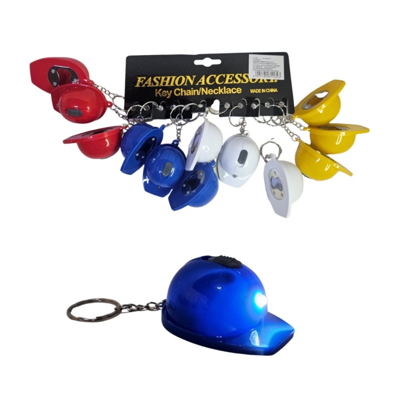 Llavero casco con detapador