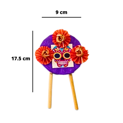Coronita muertos con flores