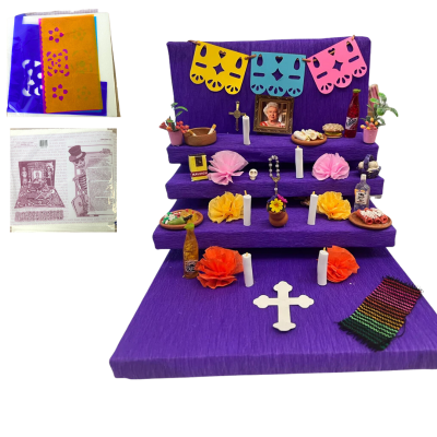 Altar de muertos de hielo seco