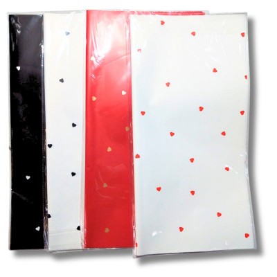 20 Pliegos de Papel Coreano con Corazoncitos