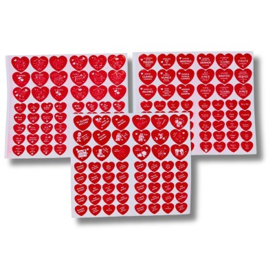 Paquete de Corazones Rojos (12 Unidades)
