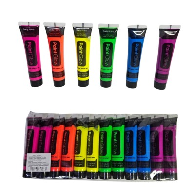 pintura neon de cuerpo