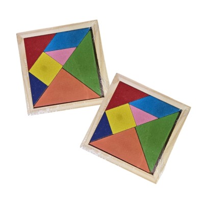 Tangram cristalino con base